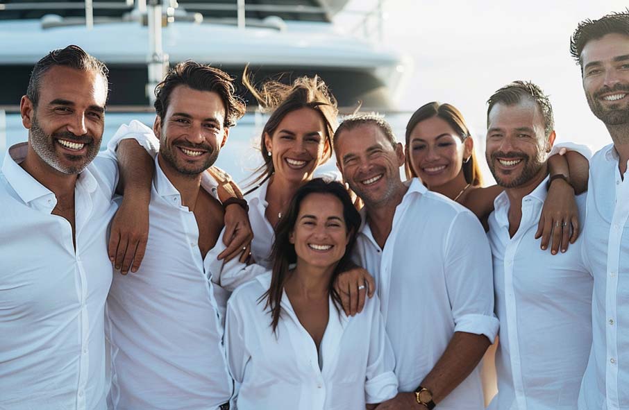 Yacht Crew Team Photo